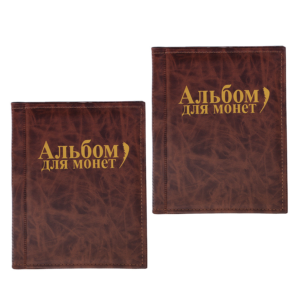 2pcs 250 Coin Collection Holder Storage Money Penny Pockets Album Book Gift