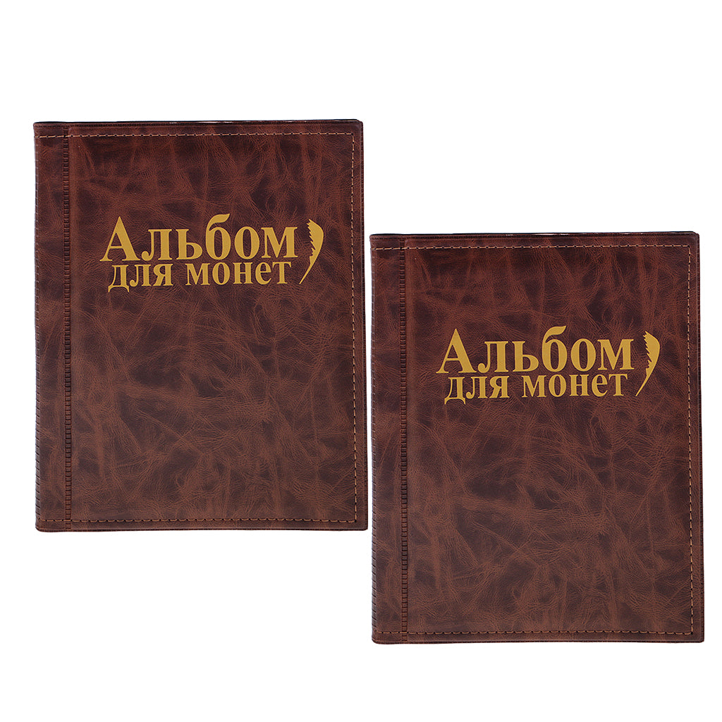 2pcs 250 Coin Collection Holder Storage Money Penny Pockets Album Book Gift