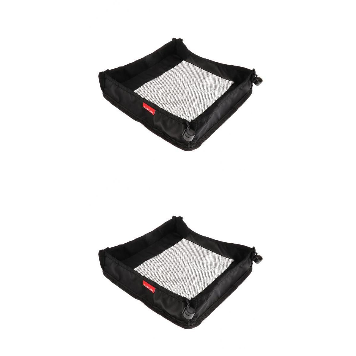 2pcs Camping Picnic Folding Table Storage Grid Outdoor Storage Mesh Bag S M