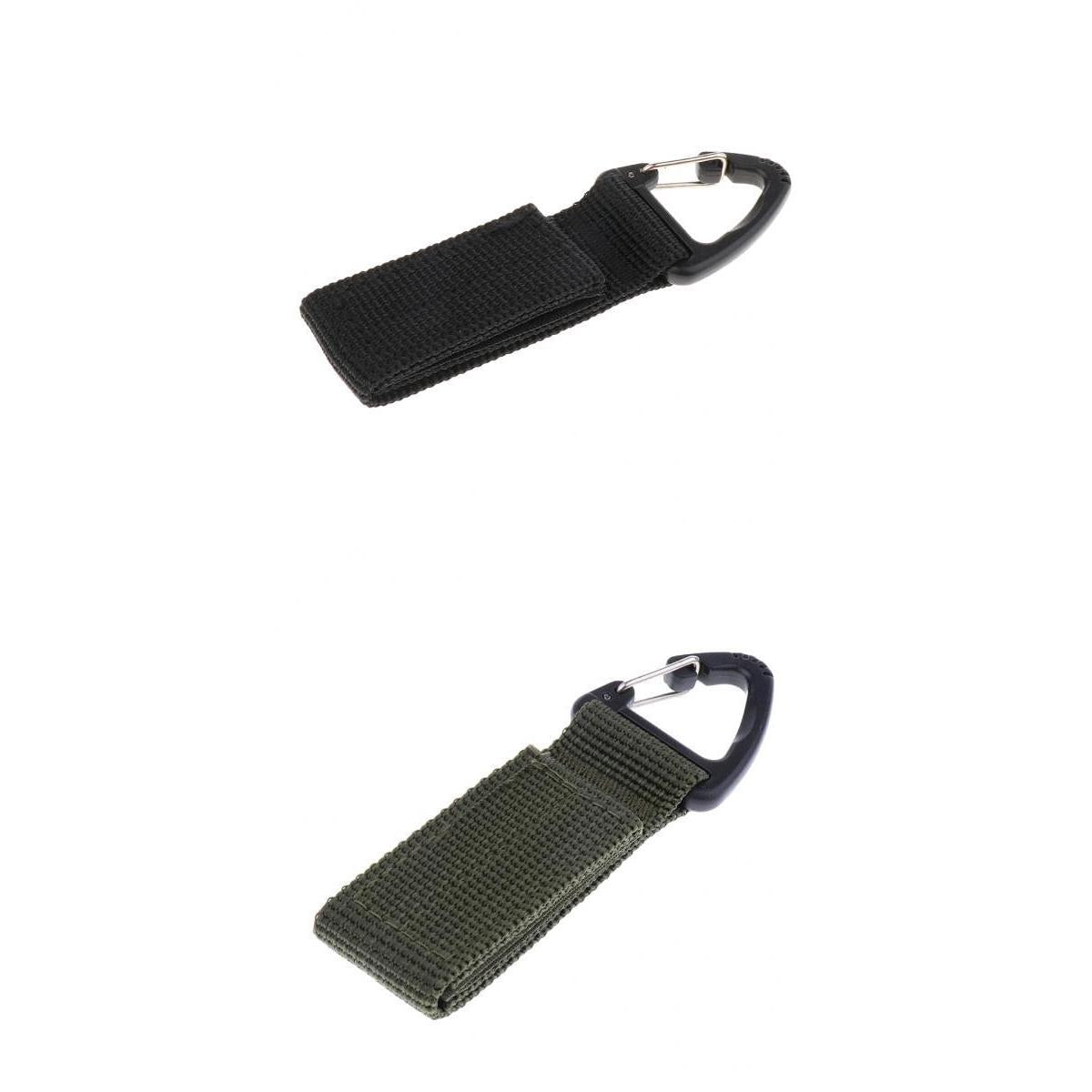 2pcs Molle Nylon Webbing Buckle Outdoor Camping Hiking Backpack Hanging Hook