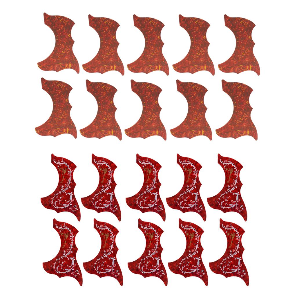 20 Pieces Acoustic Guitar Pickguard Scratchplate for Guitar Accessories