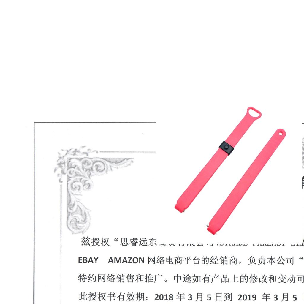 2pcs Watch Band Wrist Strap For Misfit Ray Fitness Tracker Black + Rose Red
