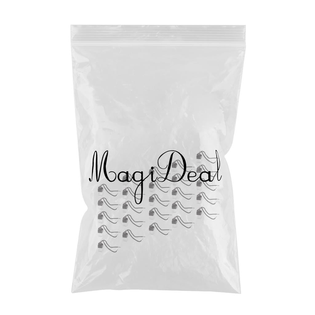 Charm Empty Glass Perfume Bottle Pendant for Car Hanging Decor Square 25pcs