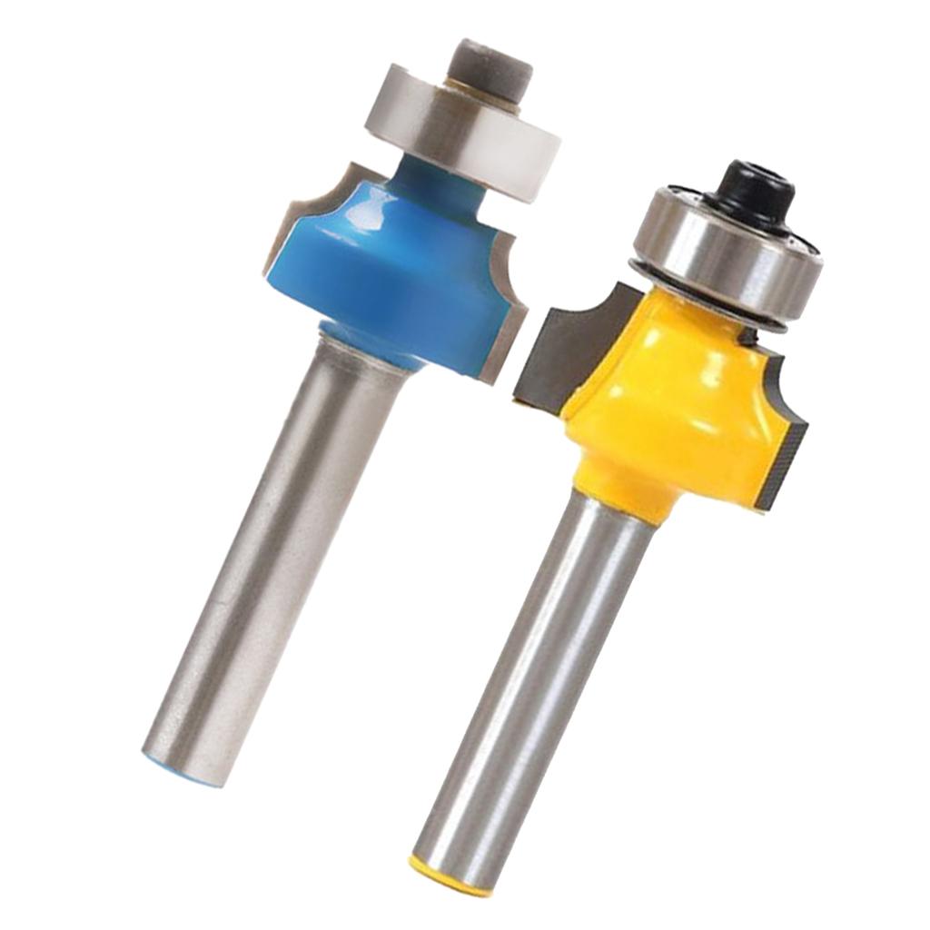 1/4 Shank 1/4" Radius Round Over Router Bit Woodworking Chisel Cutter Tools"