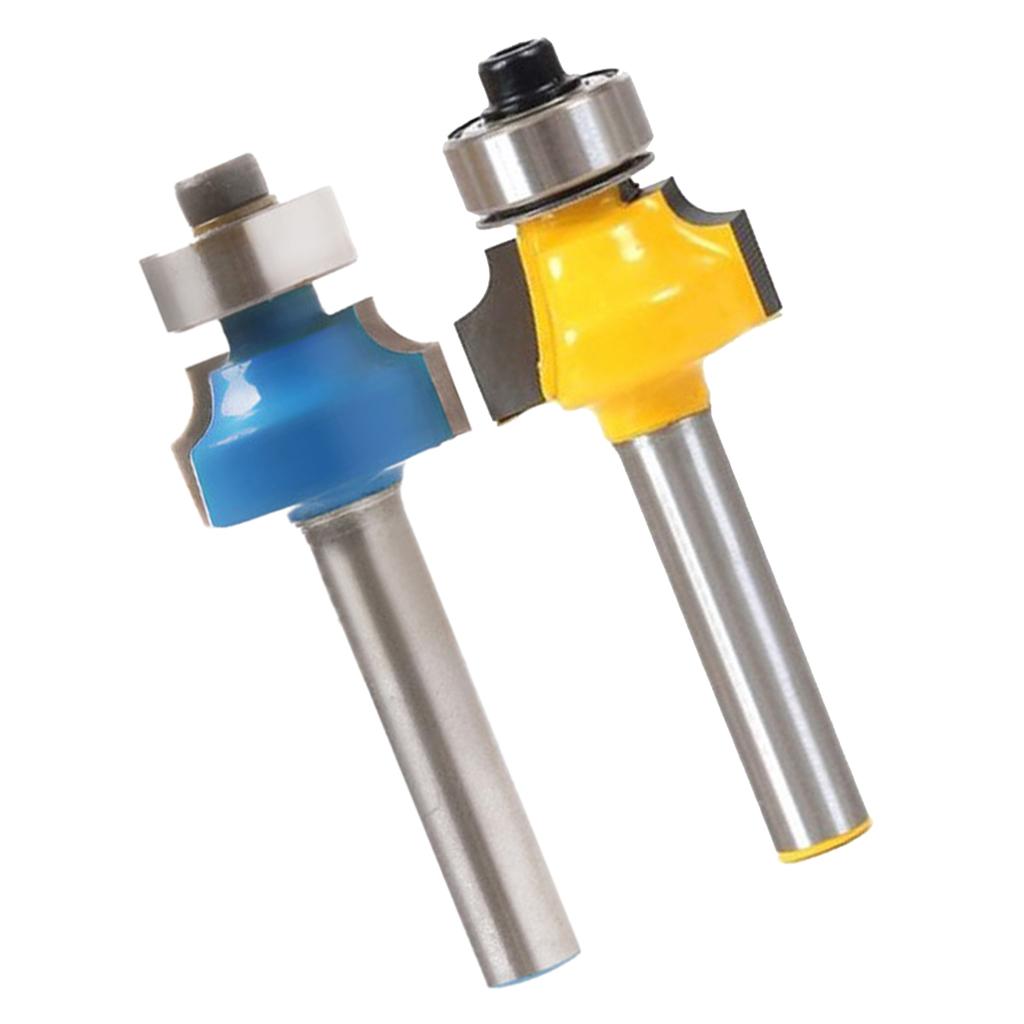 1/4 Shank 1/4" Radius Round Over Router Bit Woodworking Chisel Cutter Tools"