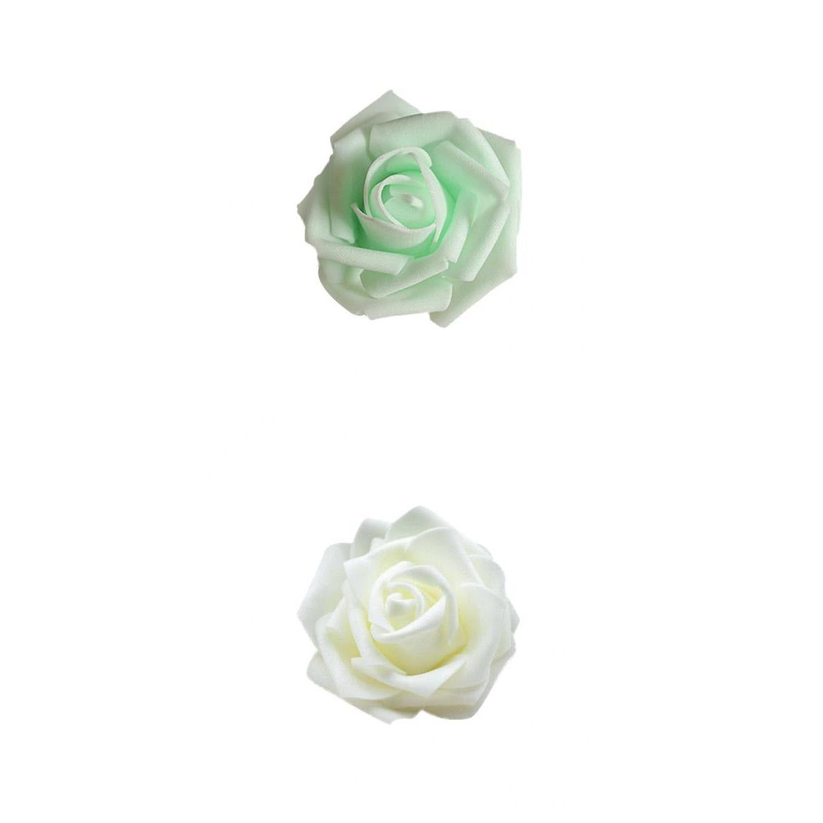 100x Foam Roses Artificial Flowers Wedding Bridal Bouquet Party Decor Crafts