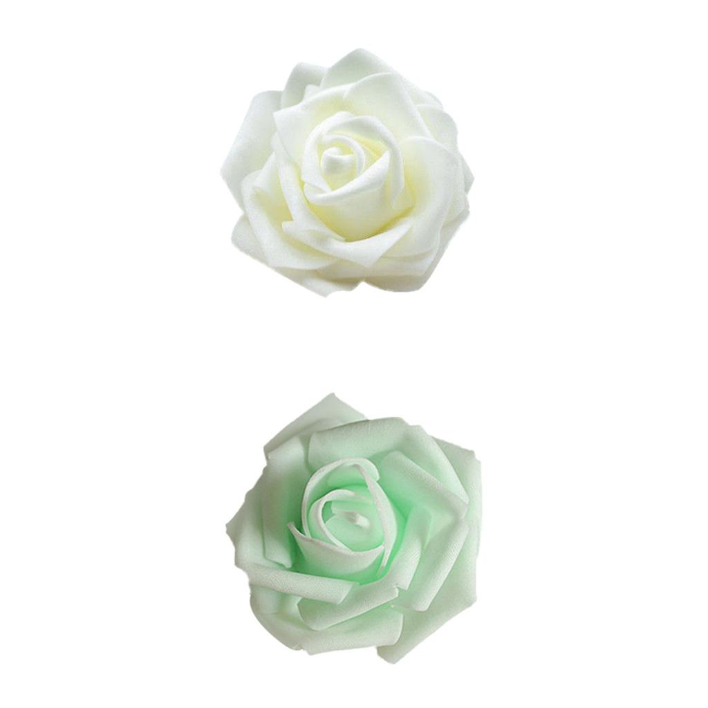 100x Foam Roses Artificial Flowers Wedding Bridal Bouquet Party Decor Crafts