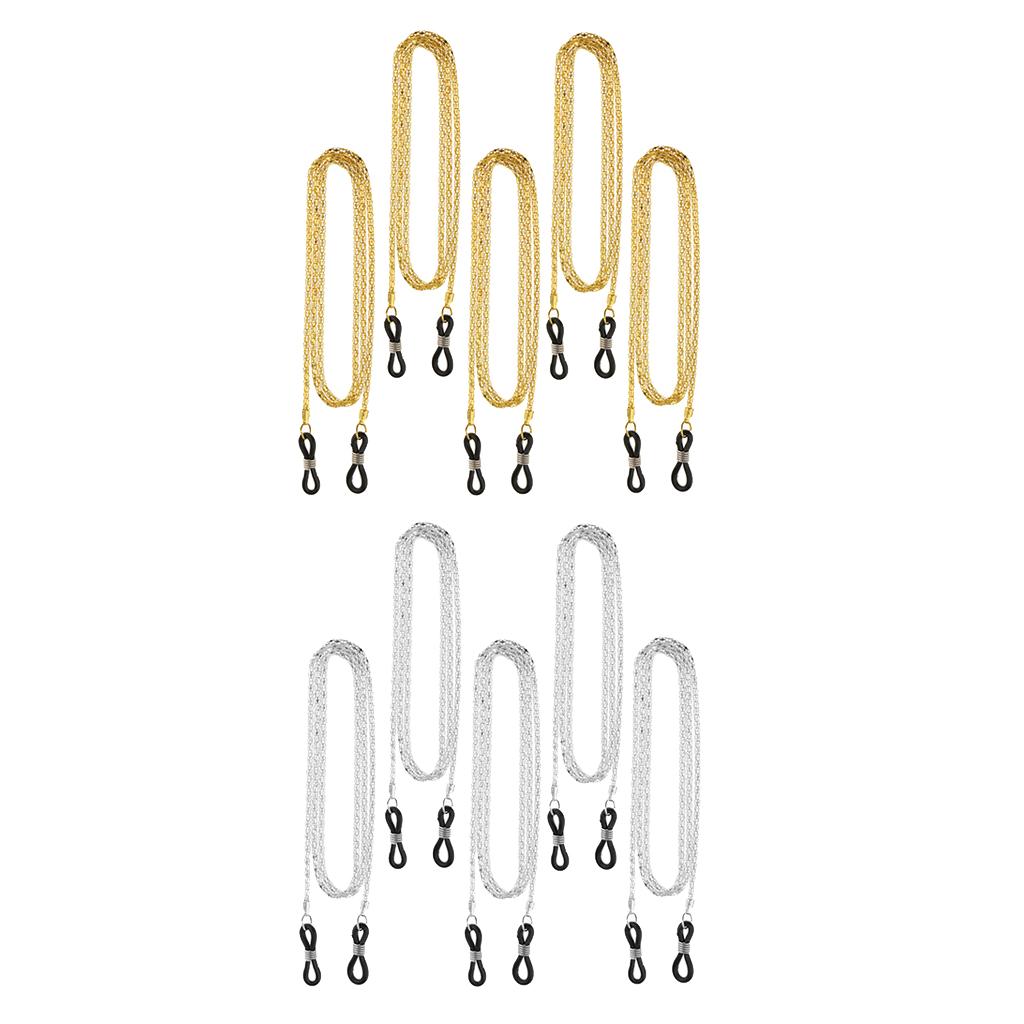 10 Pieces Metal Eyewear Strap Sunglass Strap Holder Eye Glasses Cord Chain