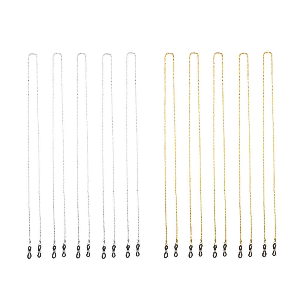 10 Pieces Metal Eyewear Strap Sunglass Strap Holder Eye Glasses Cord Chain