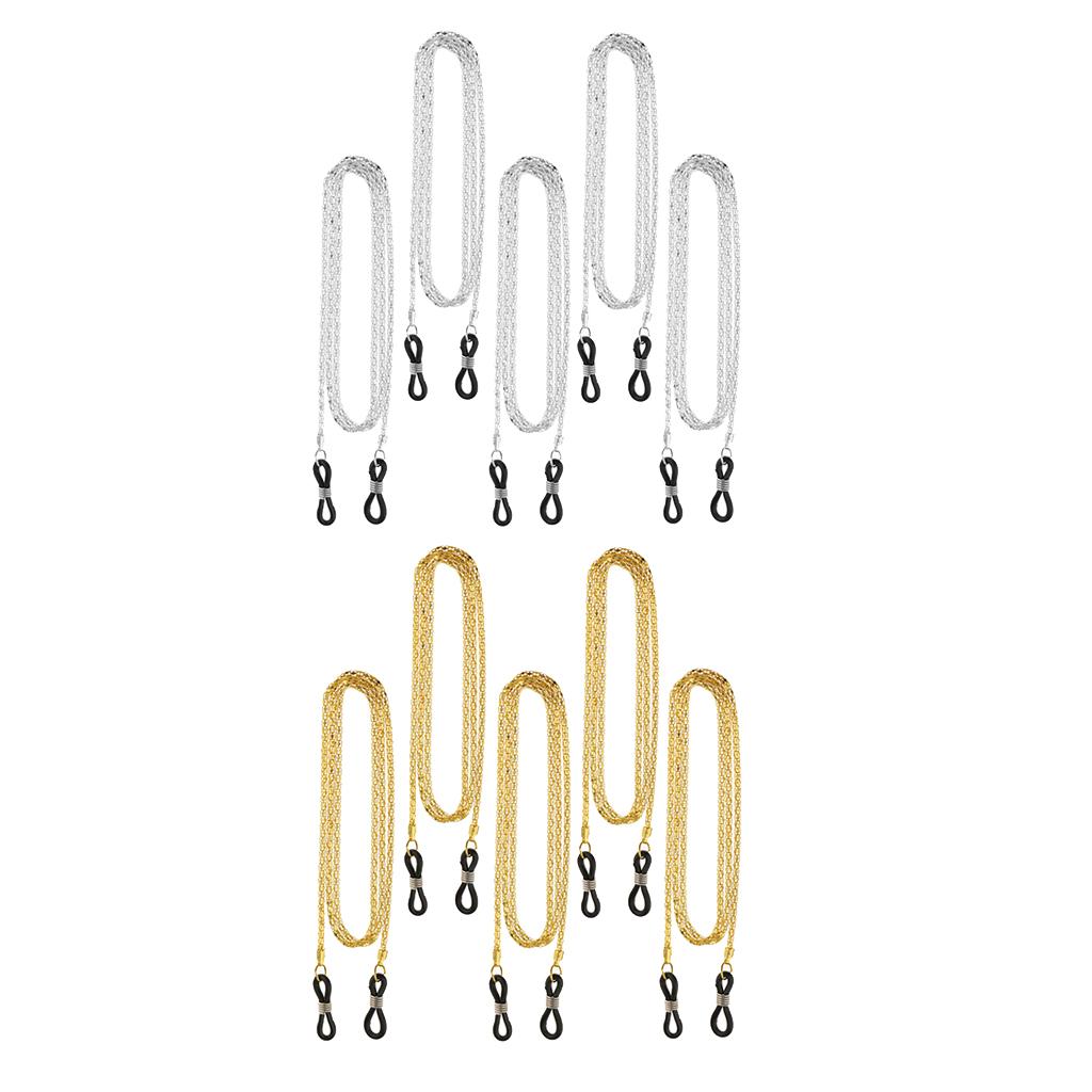 10 Pieces Metal Eyewear Strap Sunglass Strap Holder Eye Glasses Cord Chain