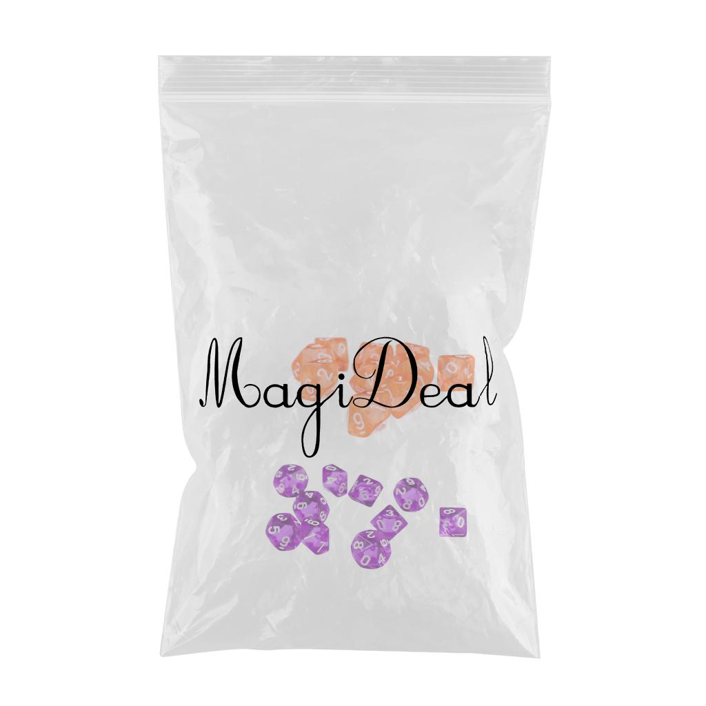 20 Pieces Polyhedral Dice D10 for Dungeons & Dragons DND RPG Table Game