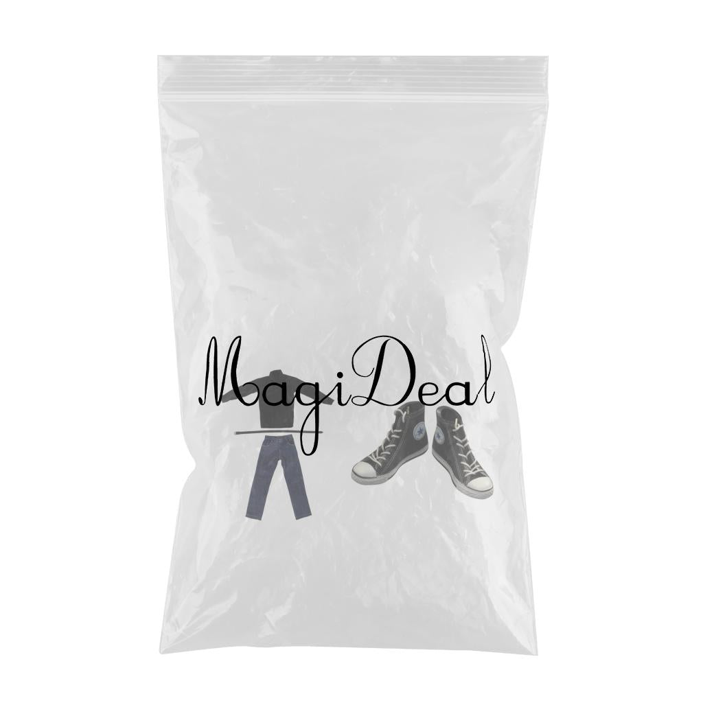 1/6 Male Mens Body 12inch Action Figure Shirts Jeans Pants Belt Sneaker Set