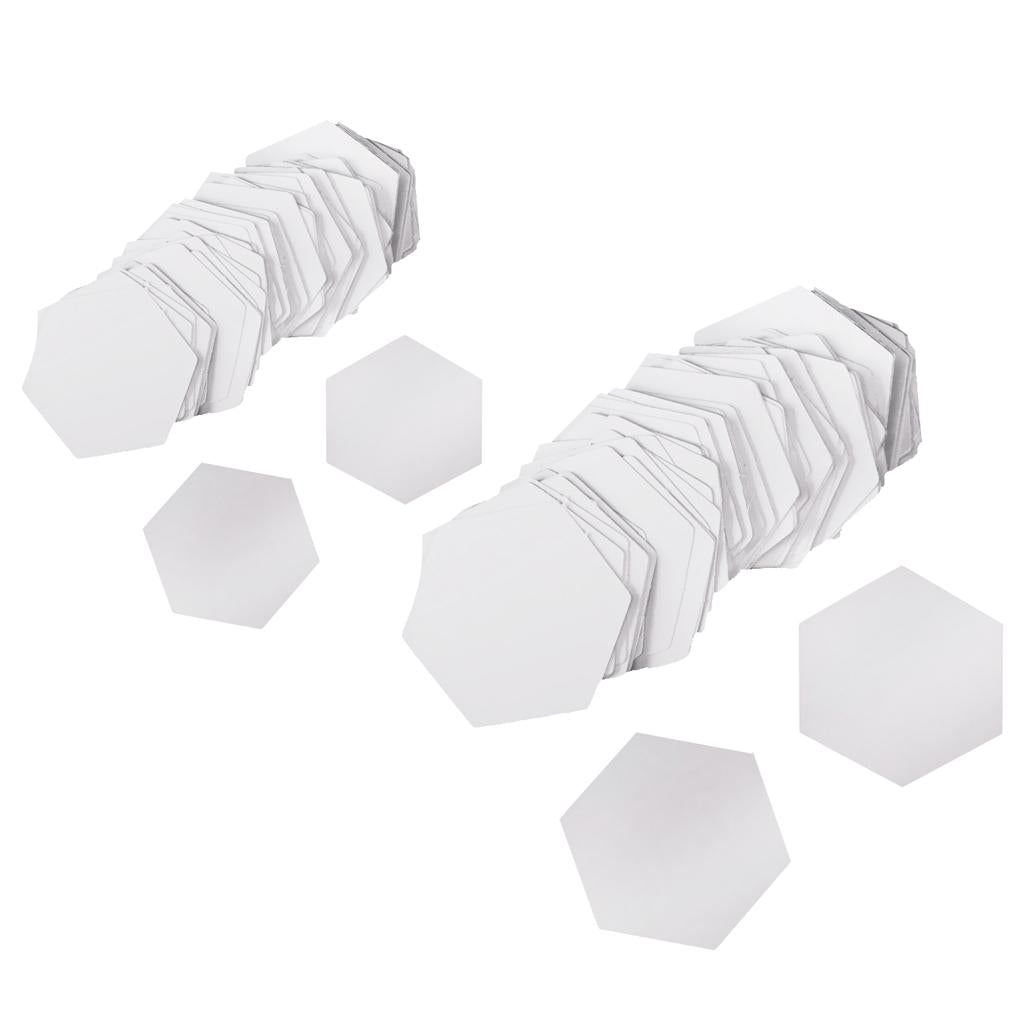 200 Pieces Hexagon English PAPER PIECING Quilting Templates Craft 22mm 26mm