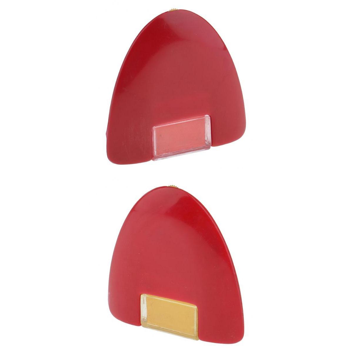 2Pcs Tailors Sewing Dressmakers Marking Chalk with Plastic Gear Yellow Red