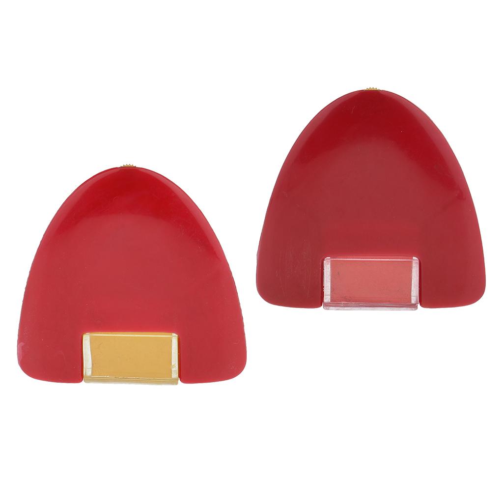 2Pcs Tailors Sewing Dressmakers Marking Chalk with Plastic Gear Yellow Red