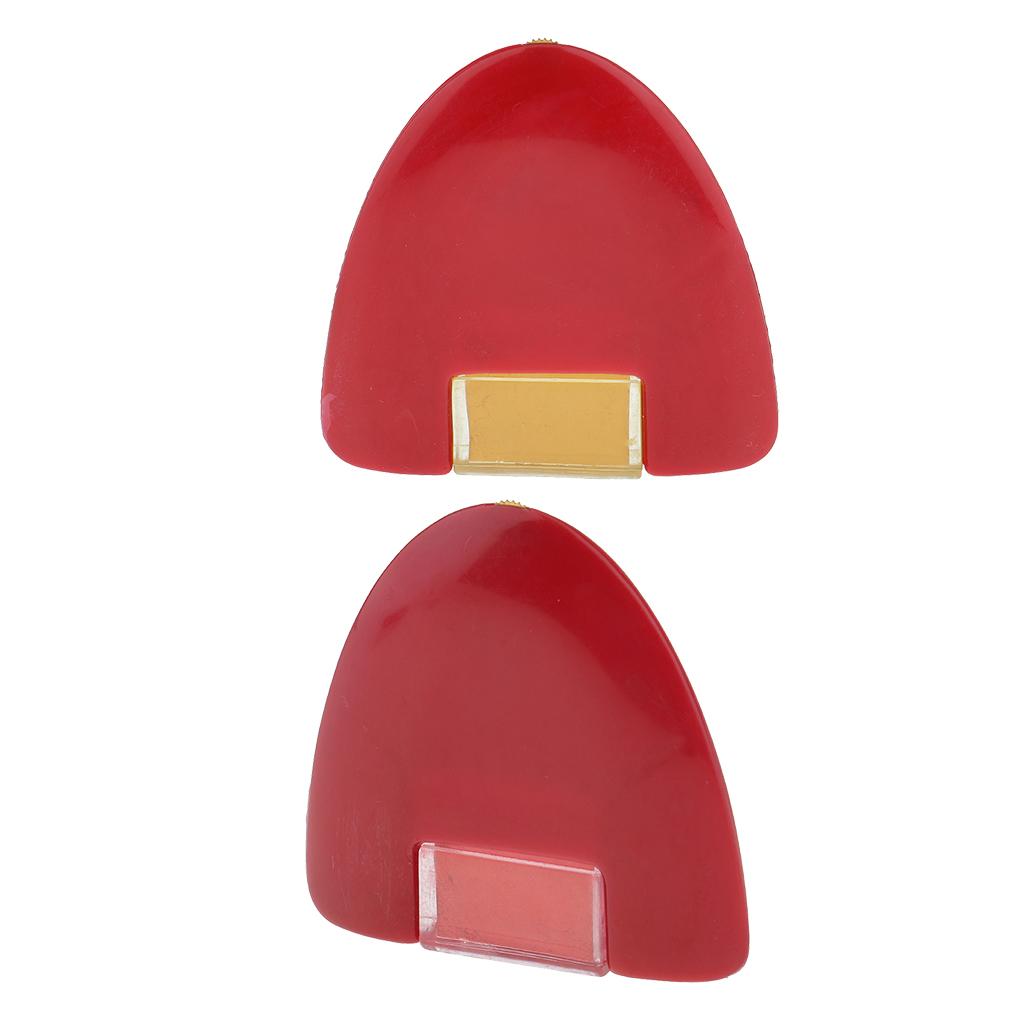 2Pcs Tailors Sewing Dressmakers Marking Chalk with Plastic Gear Yellow Red
