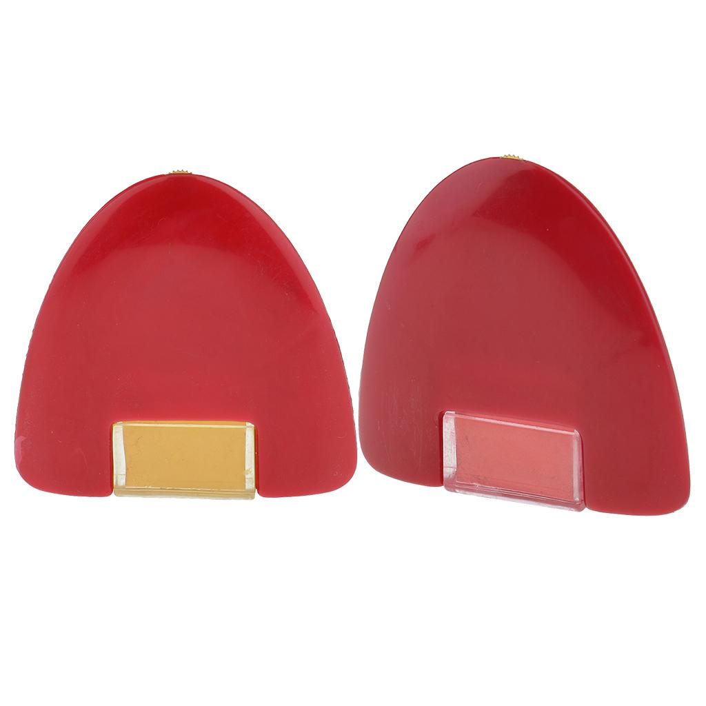 2Pcs Tailors Sewing Dressmakers Marking Chalk with Plastic Gear Yellow Red