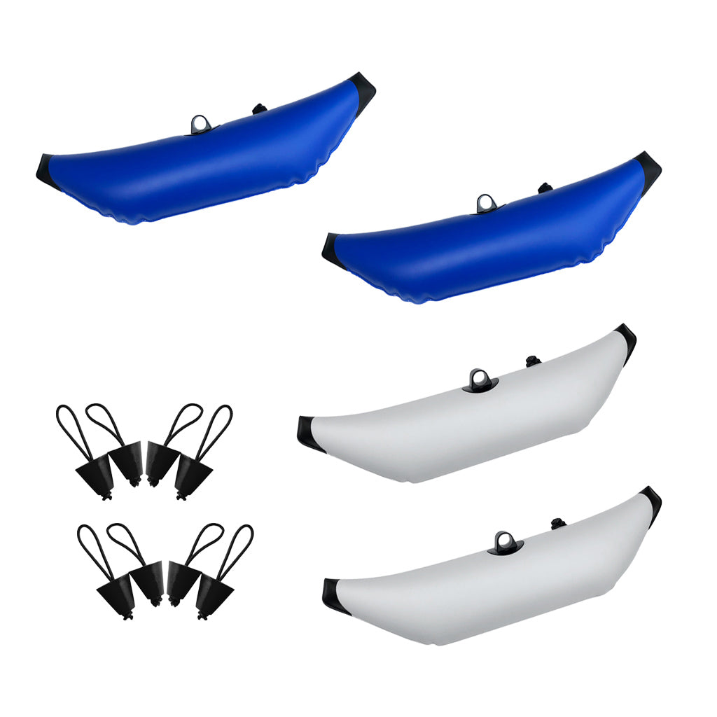 12 Pieces Inflatable Outrigger Stabilizer Water Float & Kayak Scupper Plug