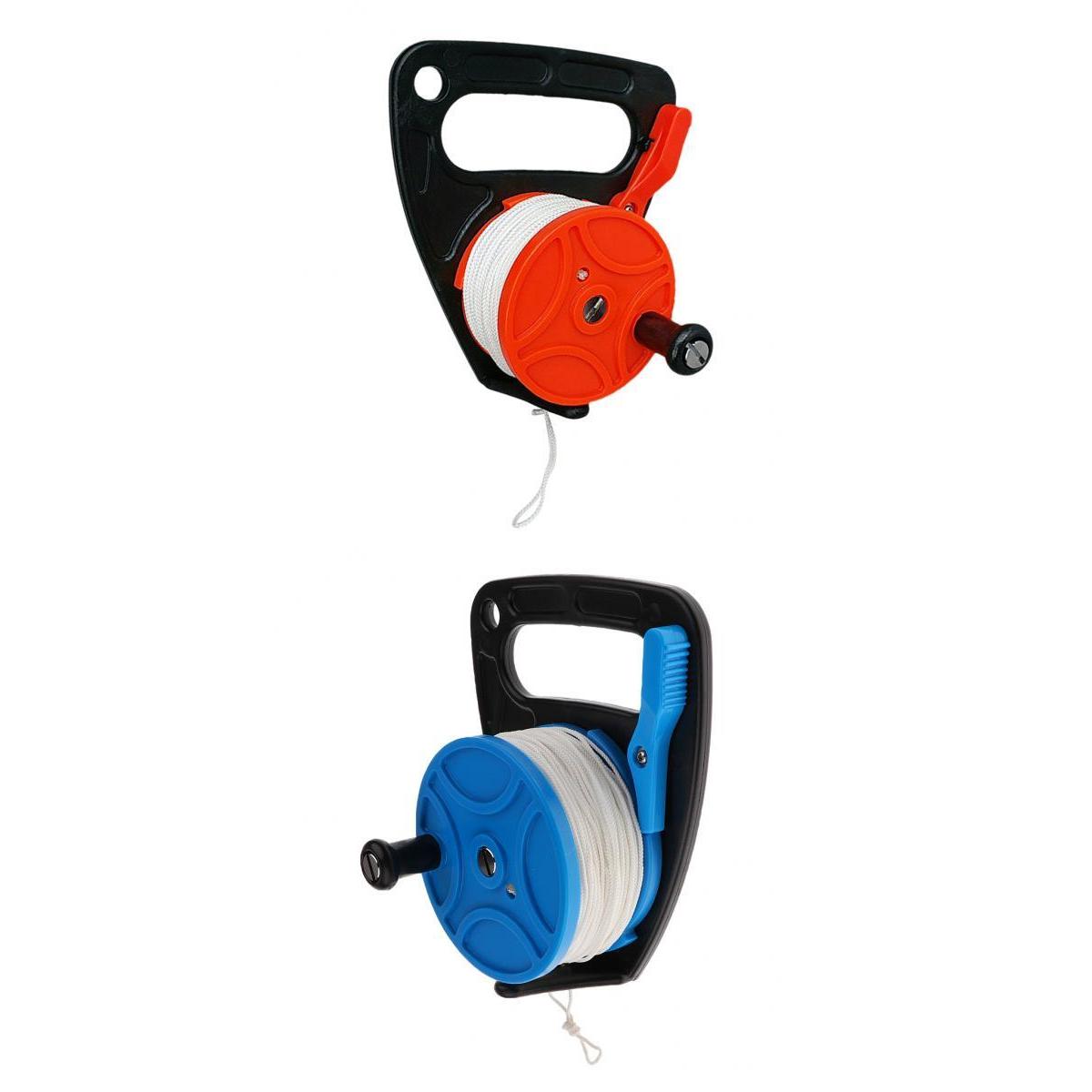 2 Pieces Scuba Diving Multi Purpose Dive Wreck Cave Reel with Handle Line