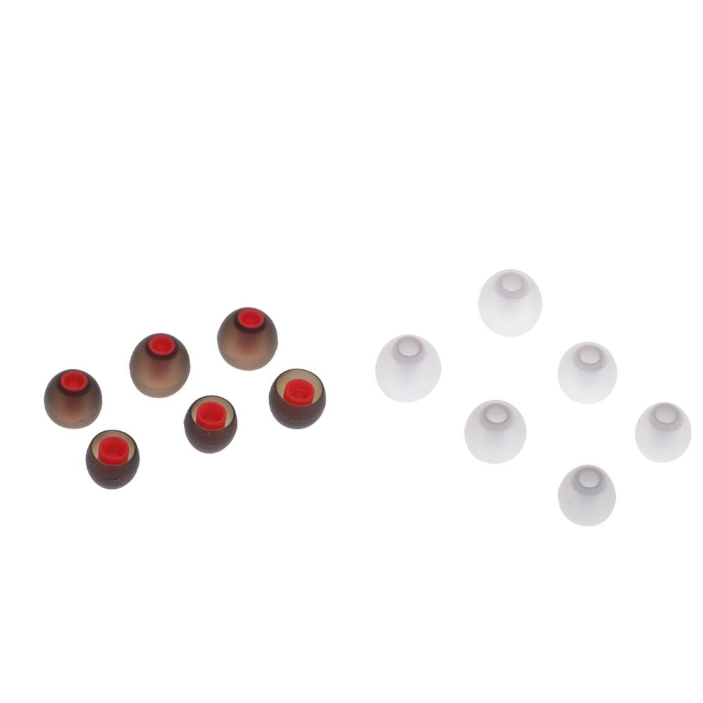 12Pieces 3.8mm Soft Silicone Earphone Covers Earbud Tips