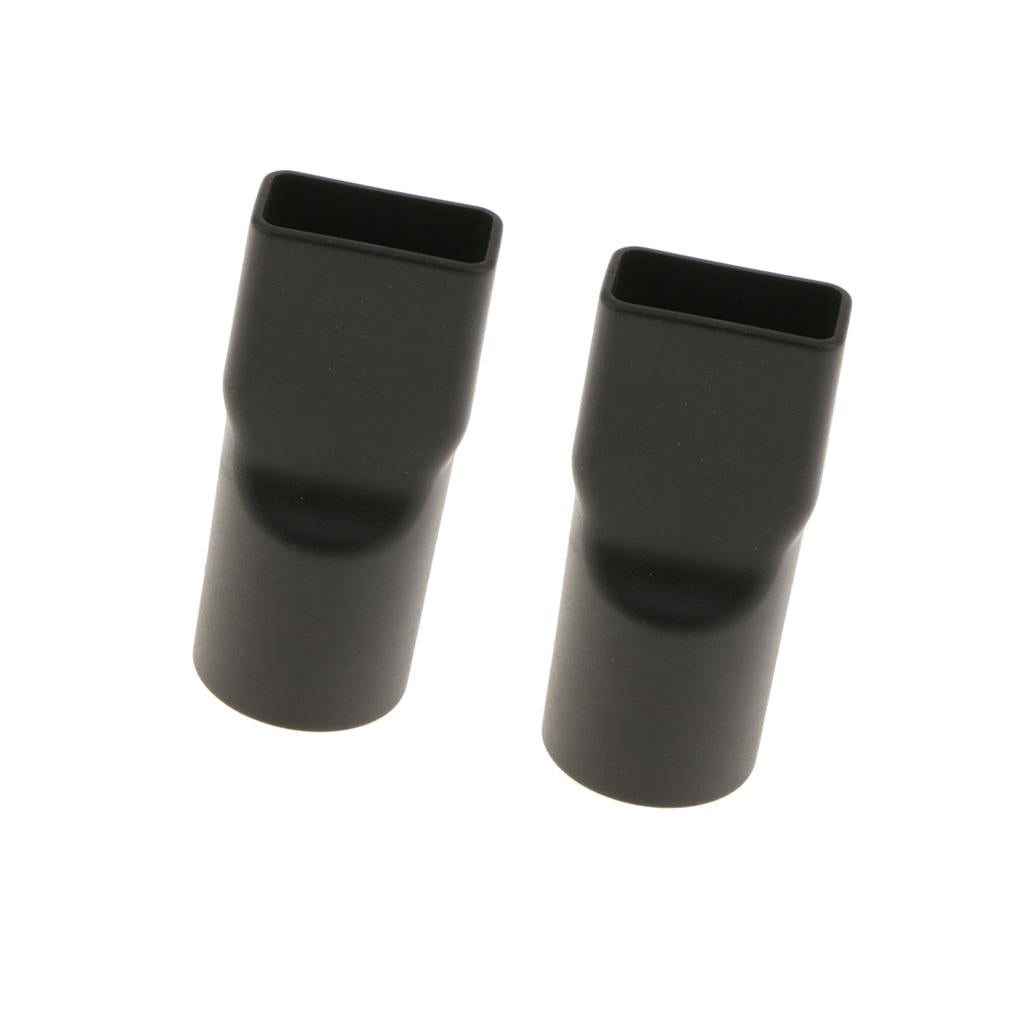 32mm Round to Square Neck Vacuum Cleaner Brush Nozzle Connector Adapter 2pcs
