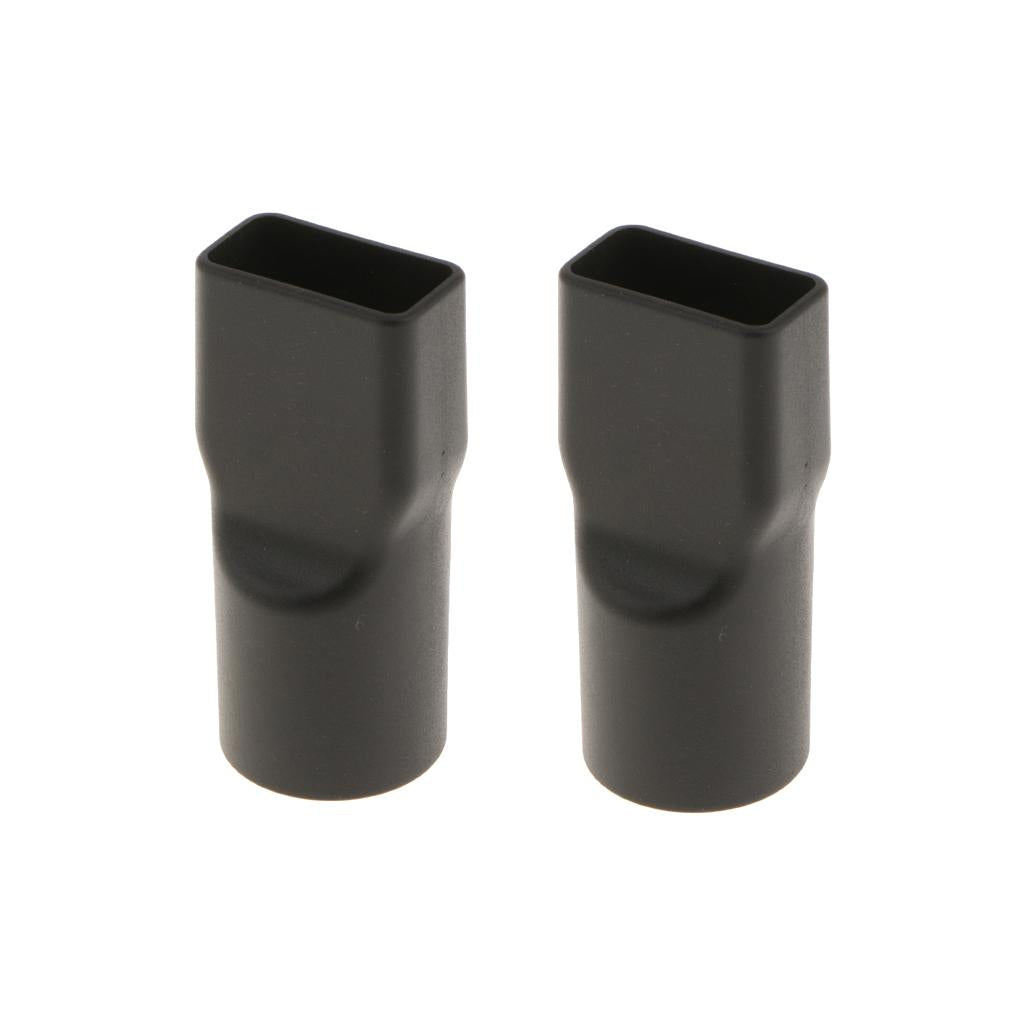 32mm Round to Square Neck Vacuum Cleaner Brush Nozzle Connector Adapter 2pcs