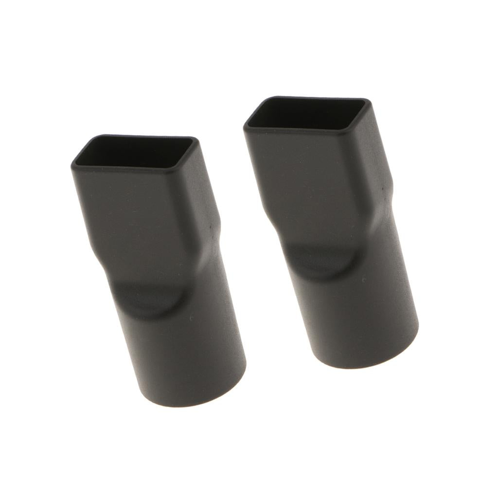 32mm Round to Square Neck Vacuum Cleaner Brush Nozzle Connector Adapter 2pcs