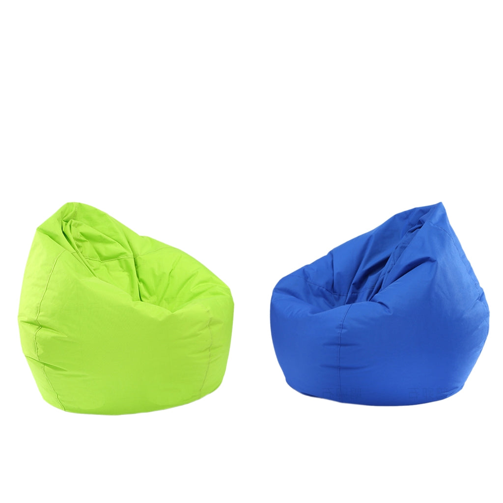 2 Pieces Waterproof Stuffed Animal Storage Bean Bag Cover Royal Blue & Green
