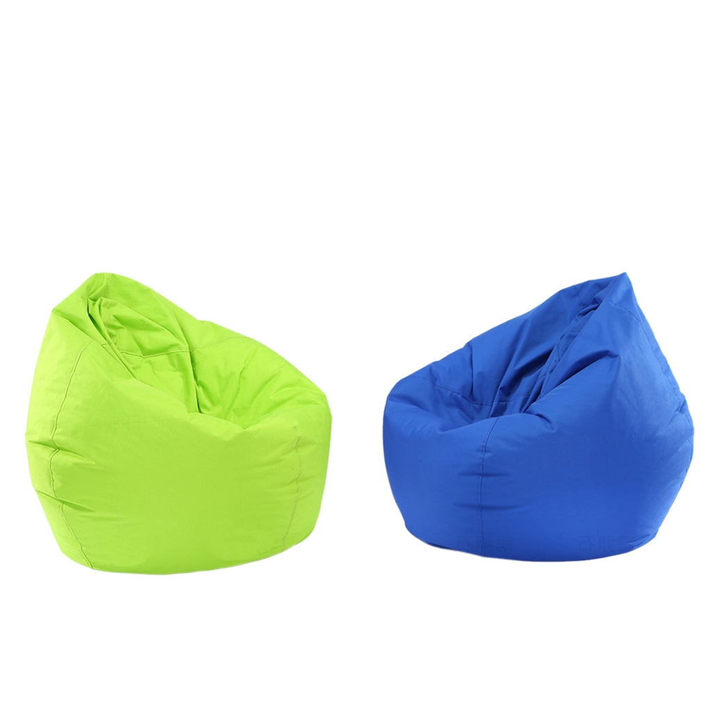 2 Pieces Waterproof Stuffed Animal Storage Bean Bag Cover Royal Blue & Green