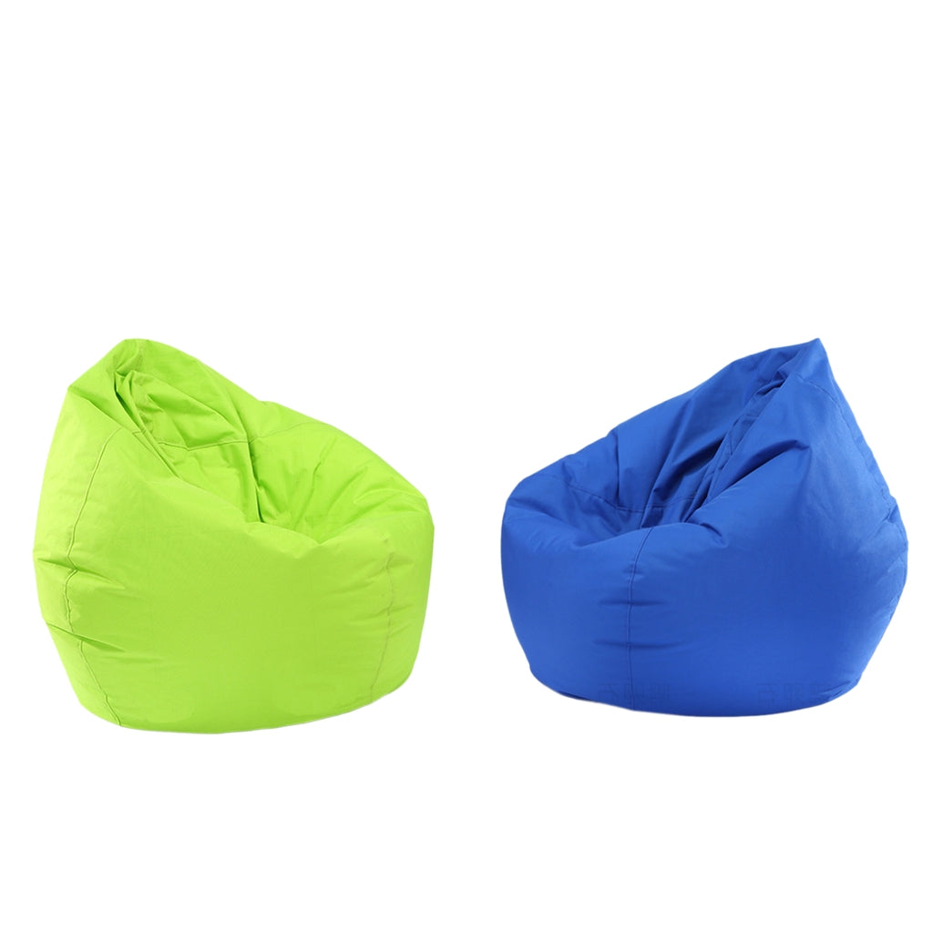 2 Pieces Waterproof Stuffed Animal Storage Bean Bag Cover Royal Blue & Green