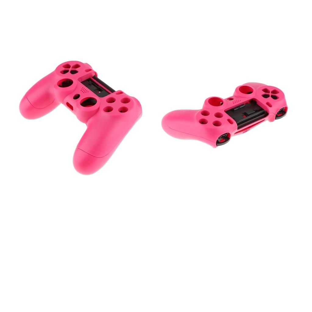 2 Pieces Full Housing Shell Case Cover Replacement Parts for PS4 Controller
