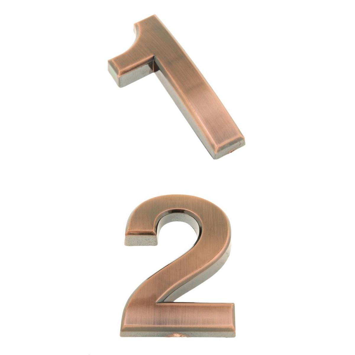 2Pcs Antique Door Number Room Plate Address Office Home House Hotel Sign
