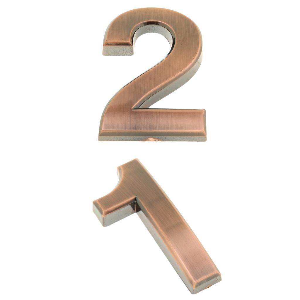 2Pcs Antique Door Number Room Plate Address Office Home House Hotel Sign