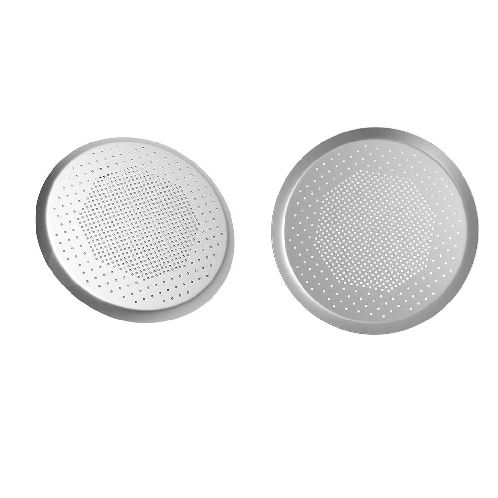 2pcs Anodized Aluminum Alloy Pizza Baking Plate Nonstick Coating 10 inch