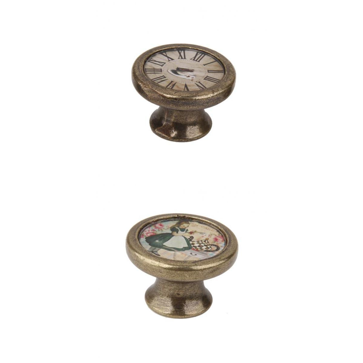 2Pcs Vintage Cabinet Door Drawer Wardrobe Bin Handle Pull Knob Hardware