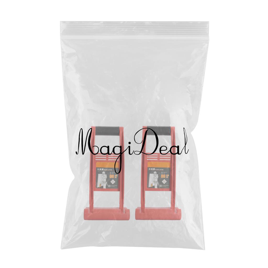 2Pieces Panel Carrier Gripper 80kg Plaster Boards Wood Panels Load Tools