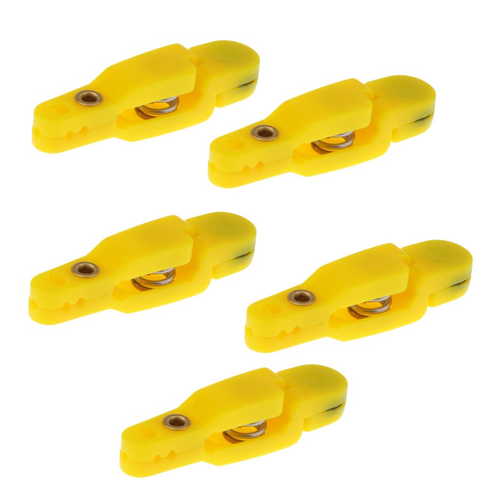 5pcs Snap Release Clip for Weight, Planer Board, Kite, Heavy Tension Yellow
