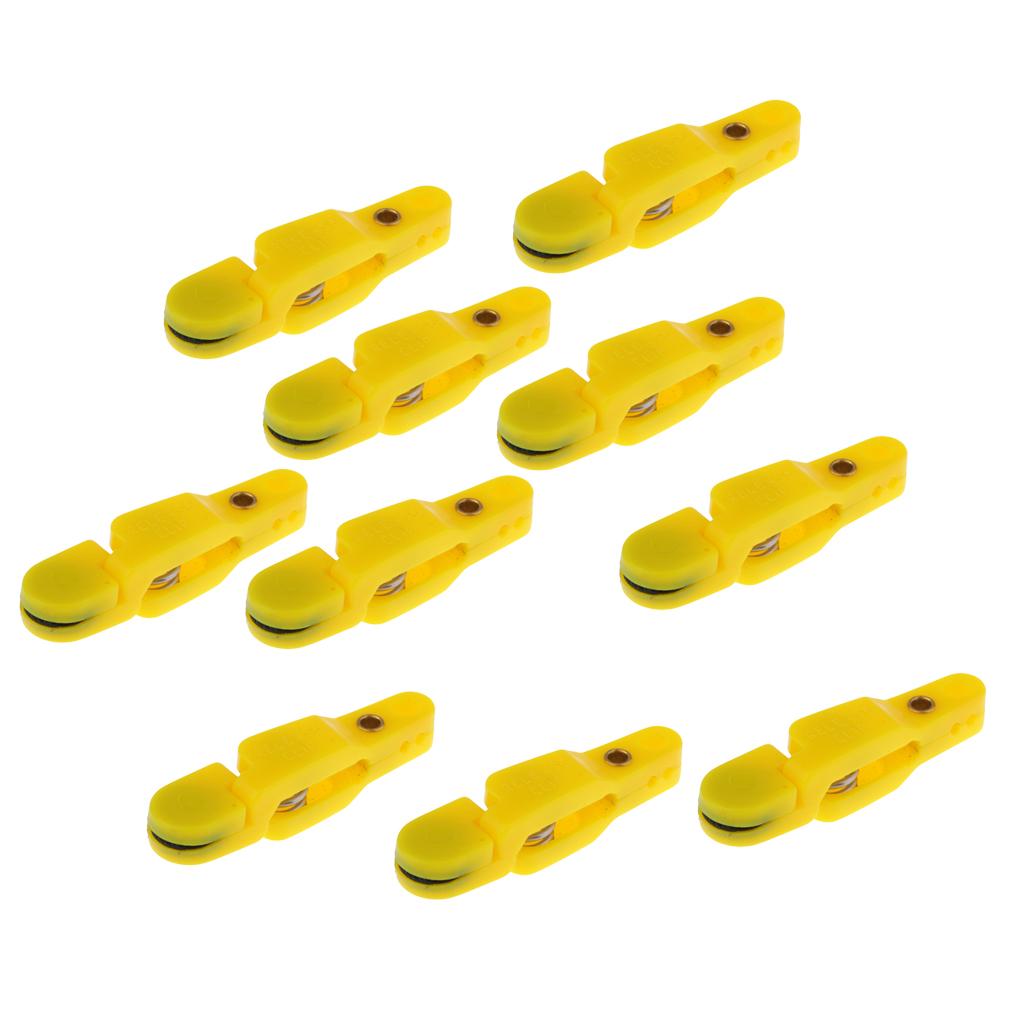10x Snap Release Clip for Weight Planer Board Kite Offshore Fishing Yellow