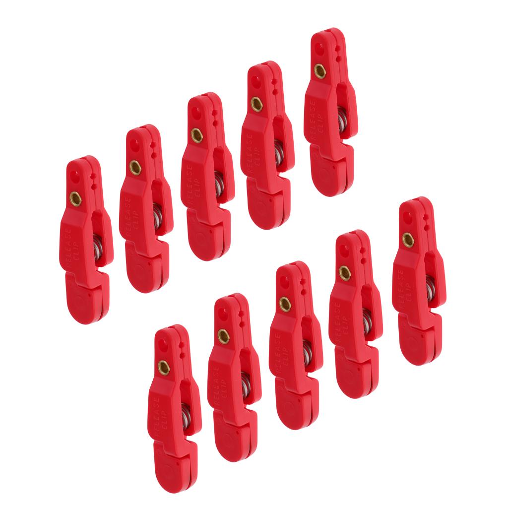 10x Snap Release Clip for Weight Planer Board Kite Offshore Fishing Red