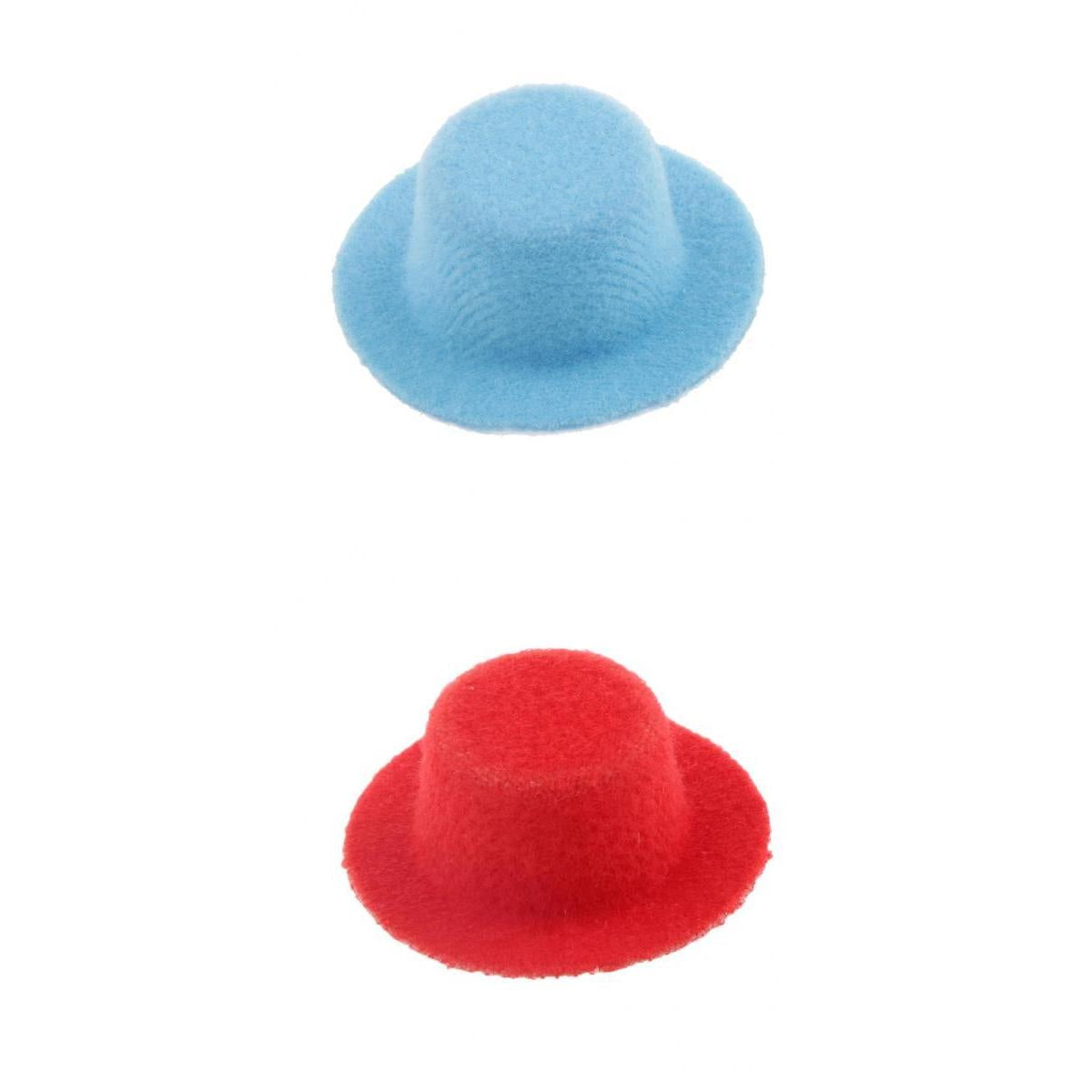 2pieces 1:12 Scale Dolls House Miniature Bowler Hat