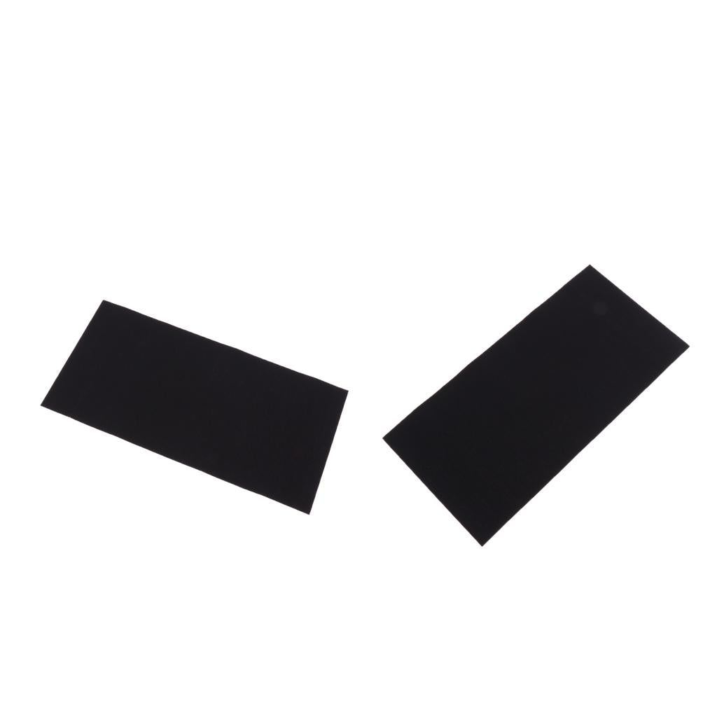 2pcs Clothing Self-adhesive Repair Patches Mending Tape Applique Decor Black