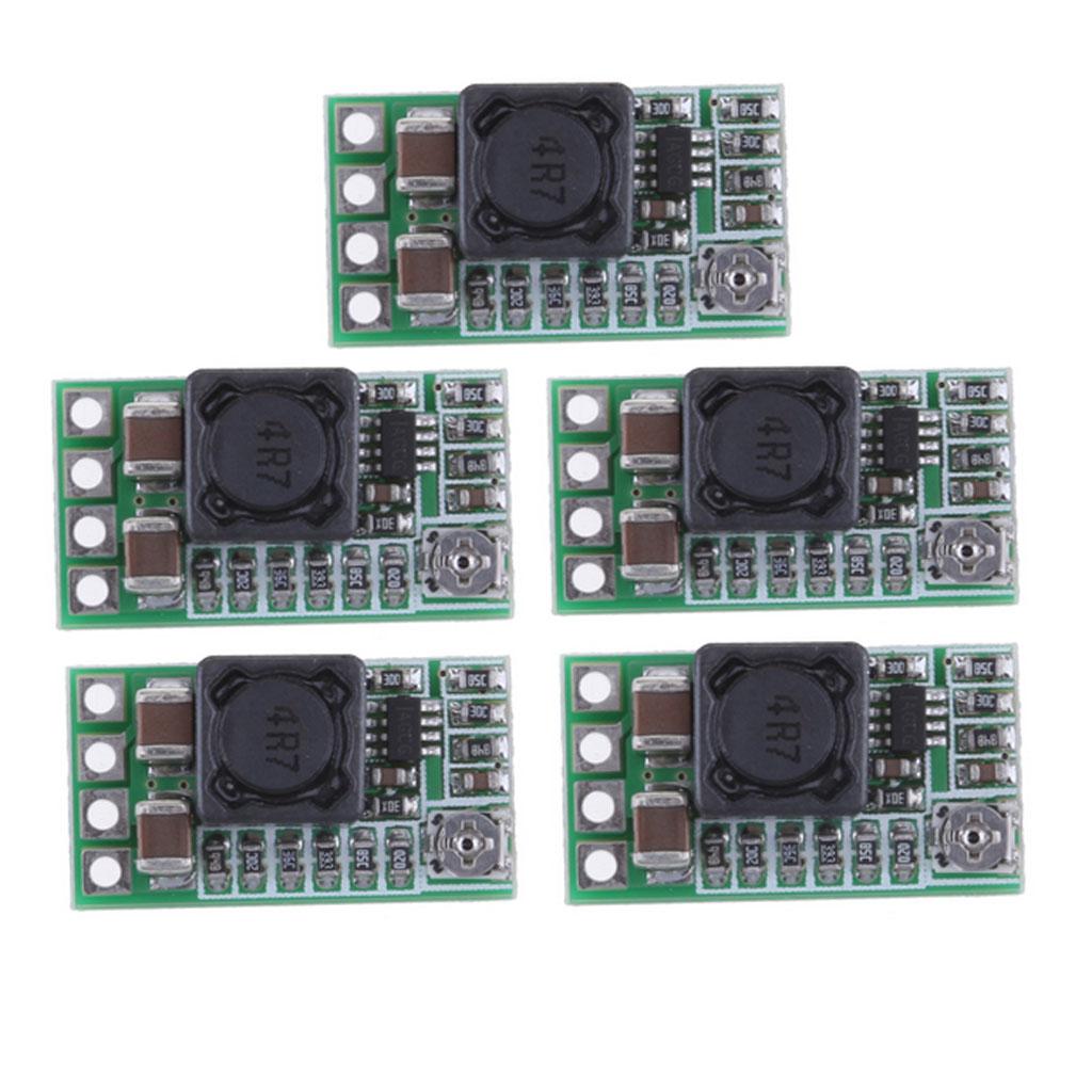 5Pcs Mini DC DC Buck Converter DC 4.5-24V to 5V 3A Power Supply