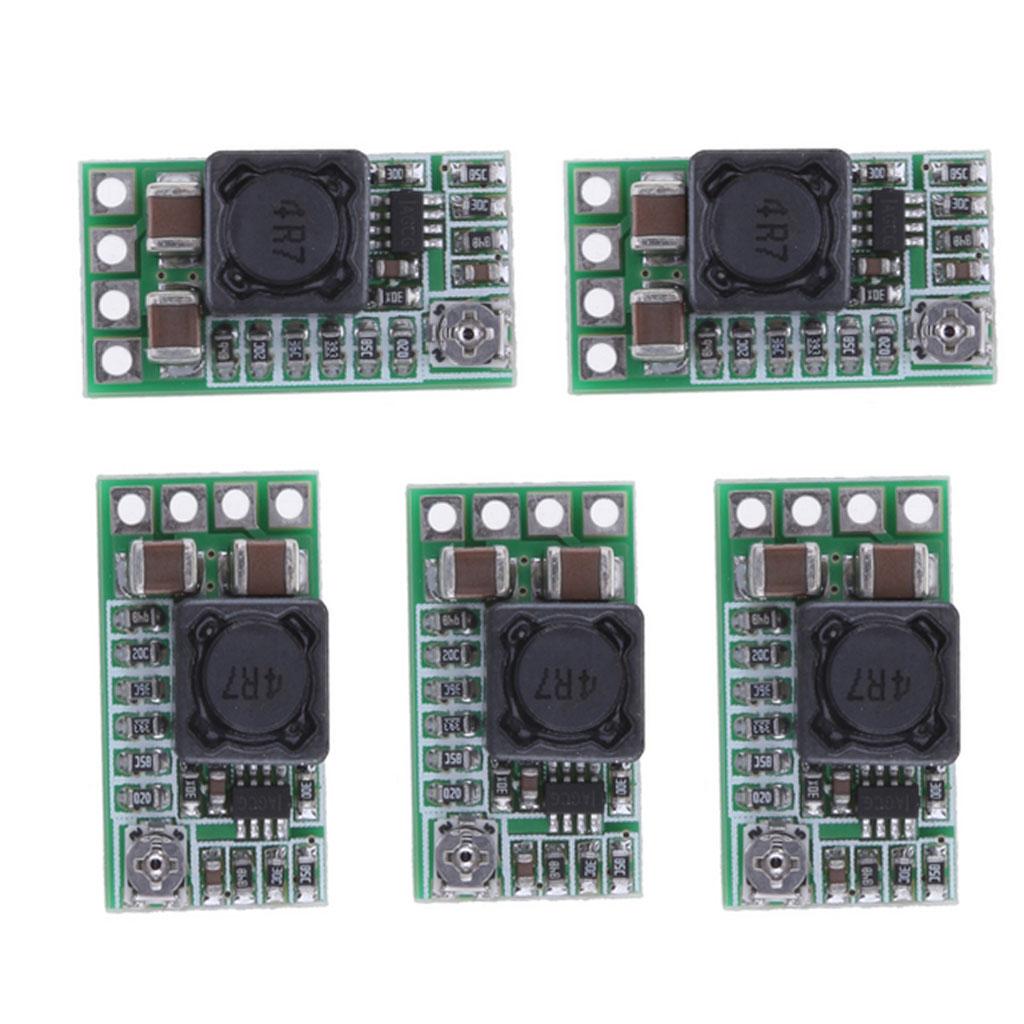5Pcs Mini DC DC Buck Converter DC 4.5-24V to 5V 3A Power Supply