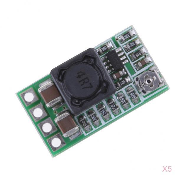 5Pcs Mini DC DC Buck Converter DC 4.5-24V to 5V 3A Power Supply