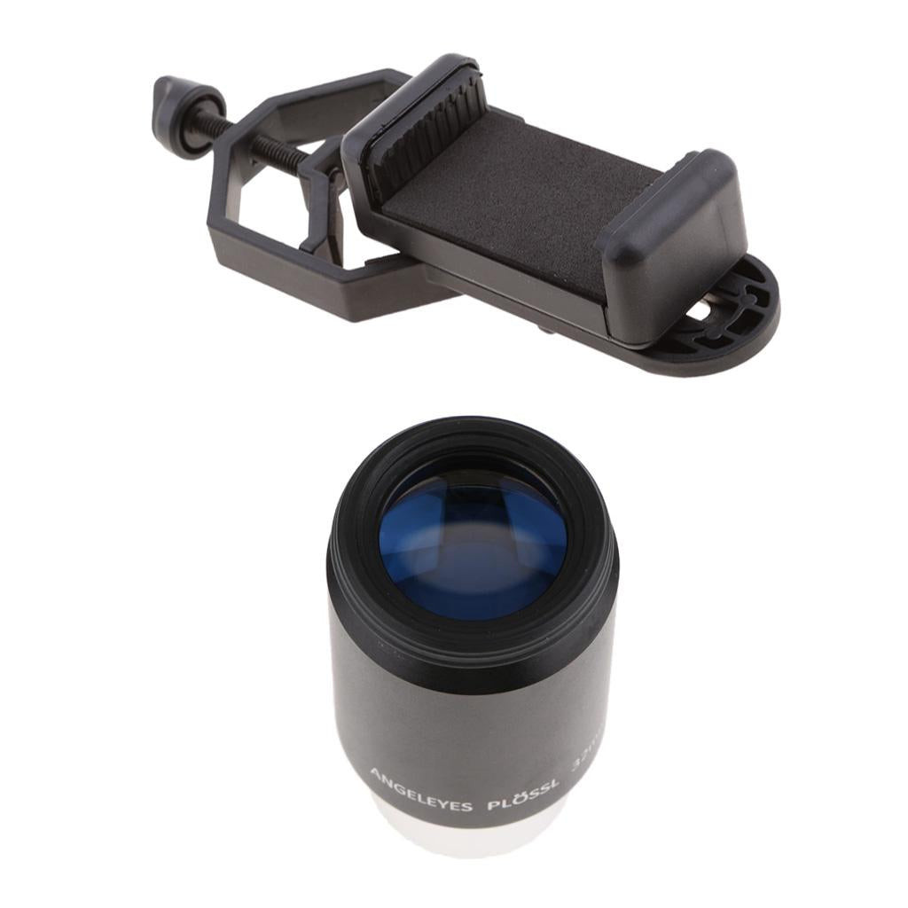 32mm Focal Length Plossl Telescope Eyepiece 1.25 + Phone Telescope Mount"