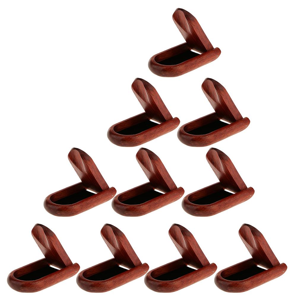 10 Pieces Durable Foldable Rosewood Smoking Pipe Stand Rack Holder Men Gift
