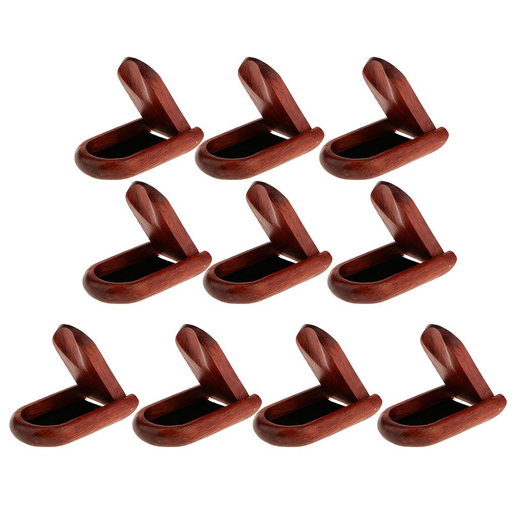 10 Pieces Durable Foldable Rosewood Smoking Pipe Stand Rack Holder Men Gift