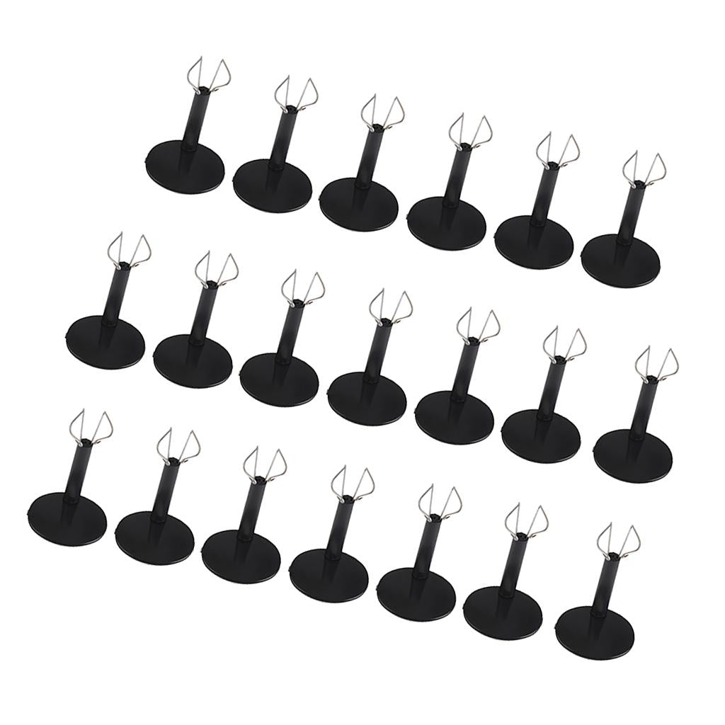 20pcs Black Adjustable Doll Stand Display Holder for Doll Teddy Bear
