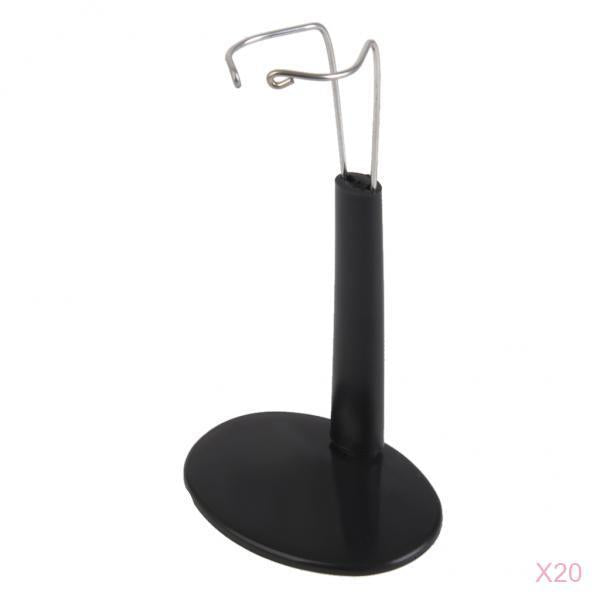 20pcs Black Adjustable Doll Stand Display Holder for Doll Teddy Bear