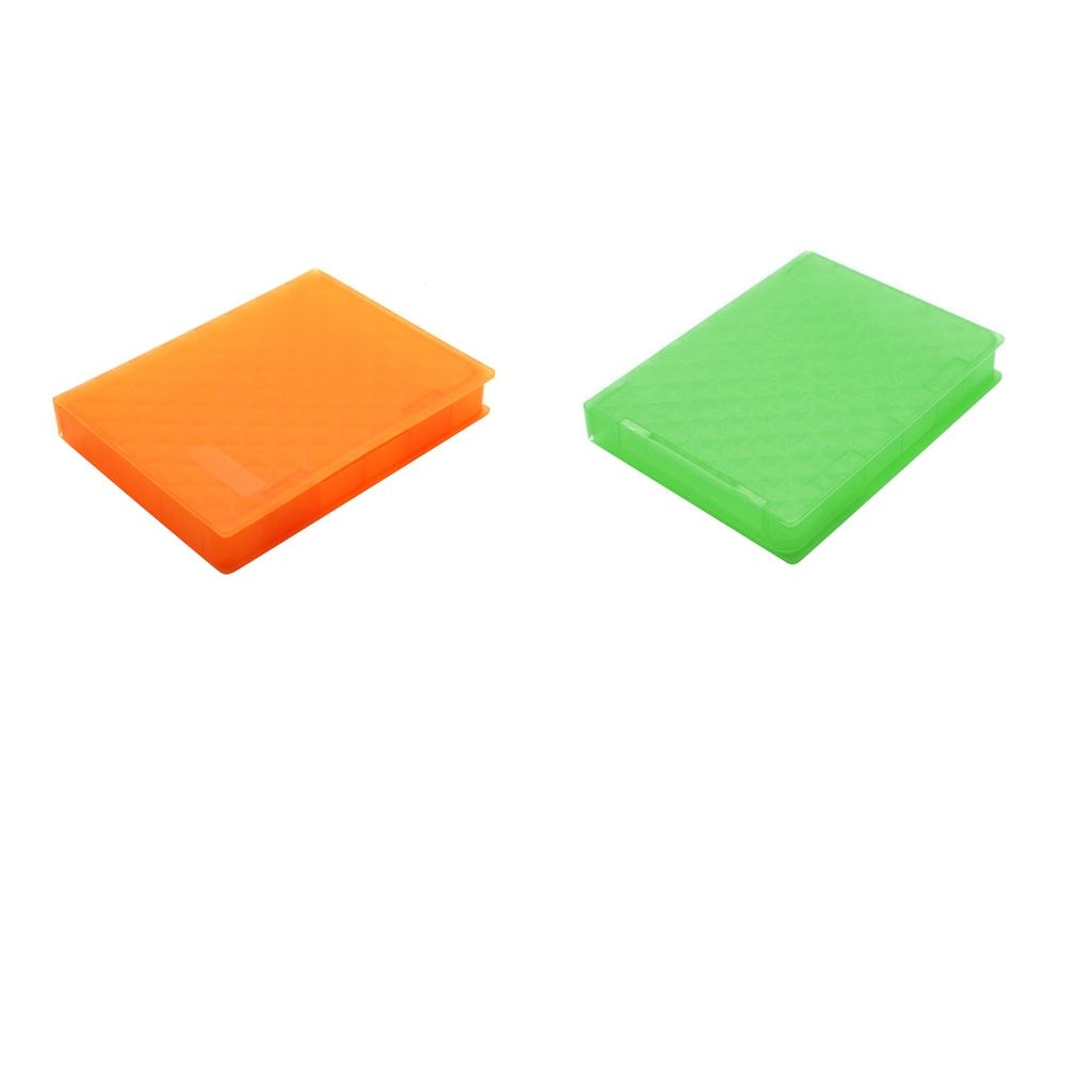 2Pcs 2.5 SATA Hard Drive HDD SSD Enclosure External Disk Case Storage Box"